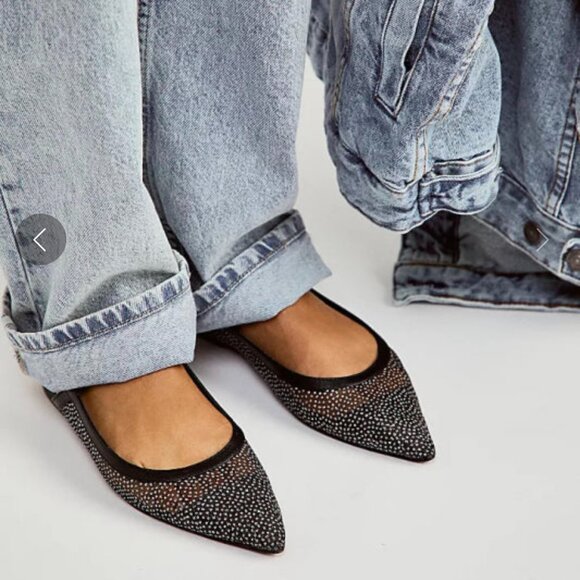 Free People Shoes - NIB Free People Sheer Glitter Jules Flats